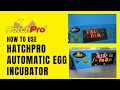 How to Use HatchPro 39 , 64 and 128 Eggs Automatic Egg incubator Controller