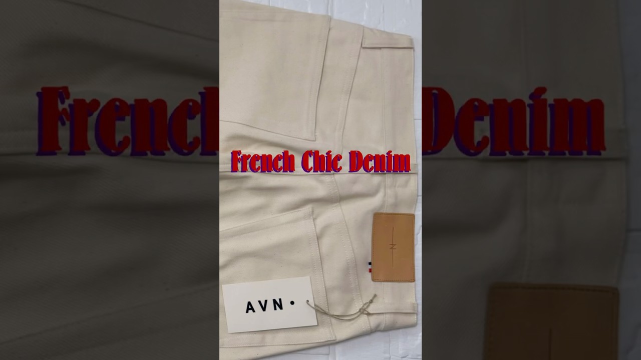 AVN × BEAMS F フランス製 ストレートデニム エクリュ W29 
