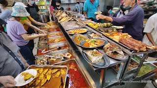 咖喱鱼煎鱼鸡饭经济杂菜饭店槟城人喜爱的美食午餐超多配选择 Penang Famous Food Economy Mixed Rice Lunch