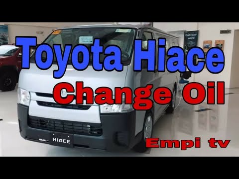 Video: ¿Cuántos litros de aceite toma un Toyota Hiace?