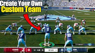 The Easiest Way To Create a Team In College Football 25 using Team Builder!