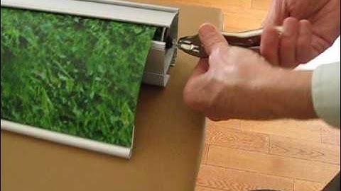 Restoring the Spring Tension on a HER Health Expo Retractable Frame