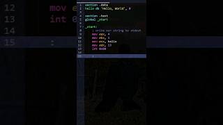 Coding Hello World in Assembly language.