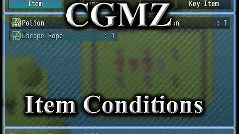 [CGMZ] Item Conditions for RPG Maker MZ