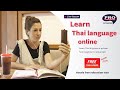 Learn thai language online i pro language school