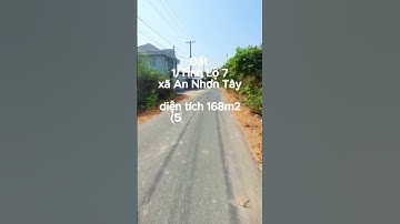 Đất 1/Tỉnh Lộ 7, xã An Nhơn Tây, dt 168m2, chỉ 1 tỷ 190 (S366) #đất_củ_chi #shorts