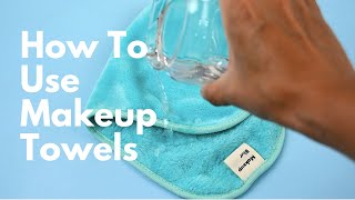 How To Use Makeup Remover Towels - Remove Makeup With Water - Reusable Makeup Blur Cloths screenshot 4