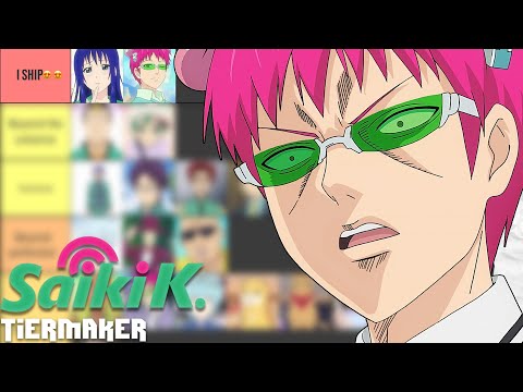 Saiki k characters on the morality scale tier list(everyone has