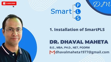 1. Installation of SmartPLS || Dr. Dhaval Maheta