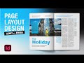 How to Magazine Design (Page Layout) in Adobe InDesign CC  | Graphic Design Tutorials