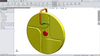 Solidworks tutorial | sketch controlled output Escapement mechanism in Solidworks