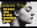 Lemon tree  but every lyric is an ai generated image