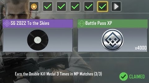 Call Of Duty Mobile Earn Double Kill Medal 3 Times in MP Matches Task Complete