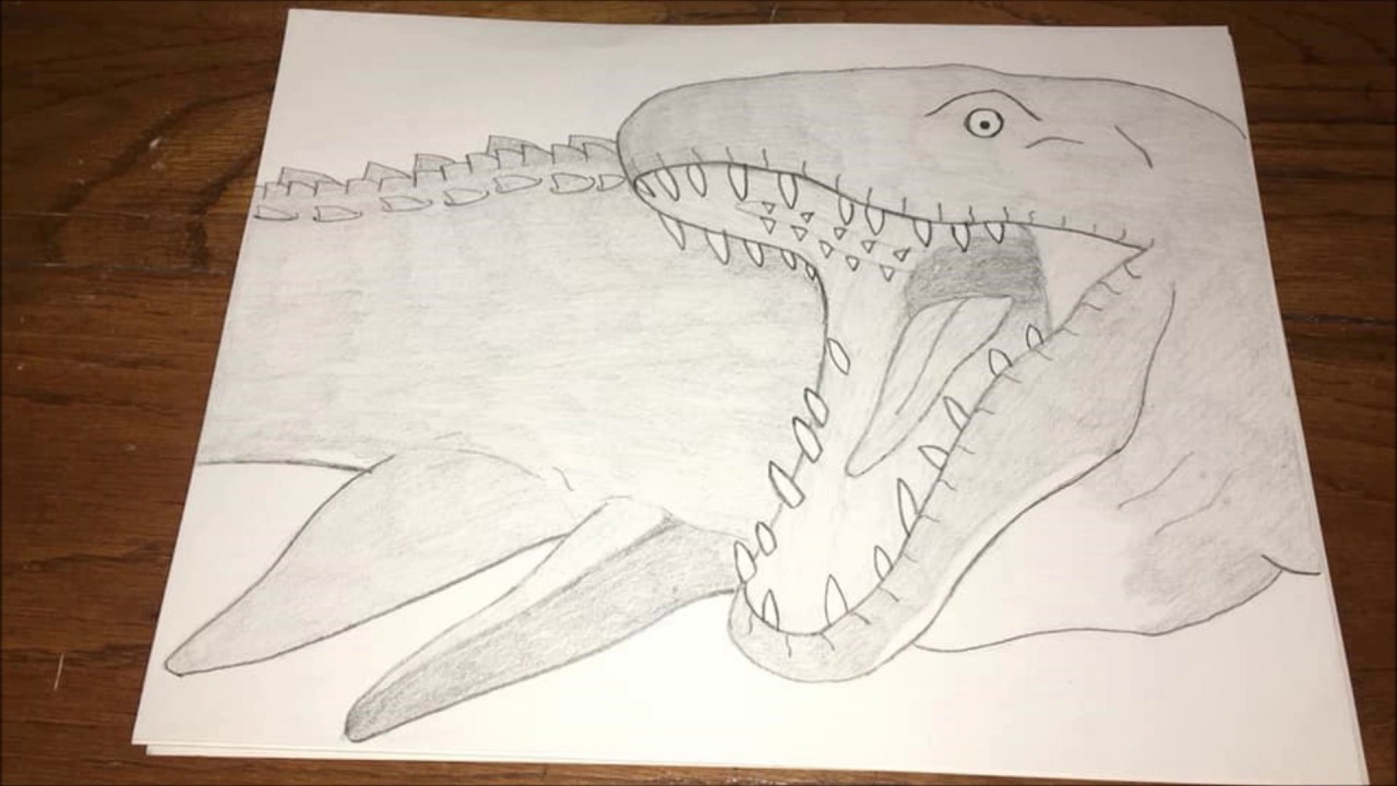 Como dibujar un Mosasaurus Jurassic World fallen kingdom - thptnganamst.edu.vn