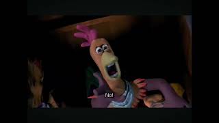 I edited the end of Chicken Run so Ginger and Rocky donβt declare their love for each other. I edited the end of Chicken Run so Ginger and Rocky donβt declare their love for each other.