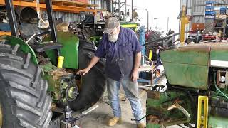 John Deere 2030 Splitting the Tractor on the Second Split