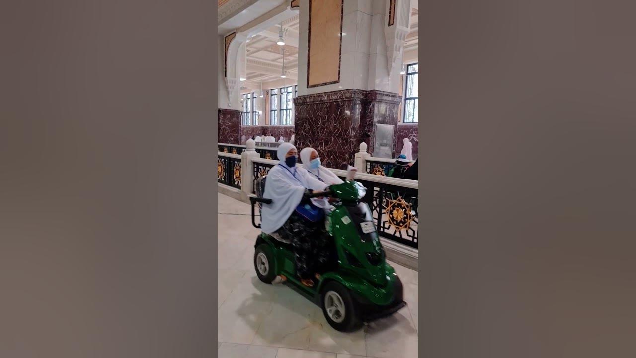 Electric scooters for elderly disabled pilgrims at Masjid Al Haram