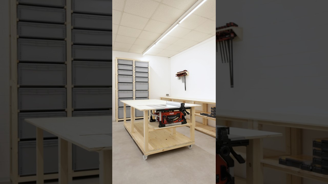 Werkbank mit integrierter Tischkreissäge | Anzeige 
