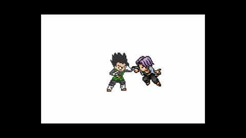 Gohan vs future Trunks sprite battle ( room of sprite of time series  )