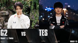 G2 vs TES | WORLDS 2025 | Swiss Stage | Game 01 | G2 Esports vs Top Esports