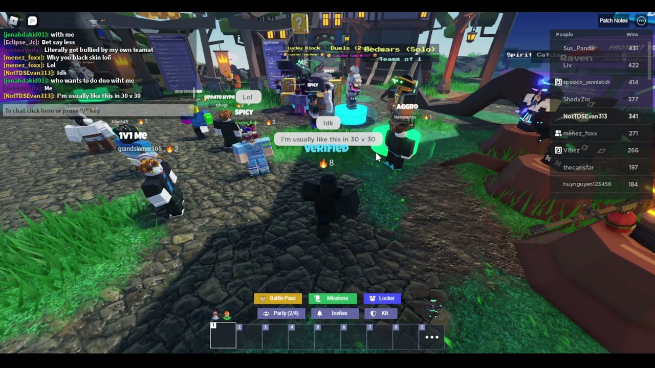 Black Guy Glitch in The BedWars Lobby (Roblox) - YouTube