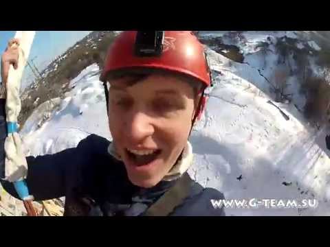 Прыжок с крыши на верёвке. Rope Jumping. GoPro #11