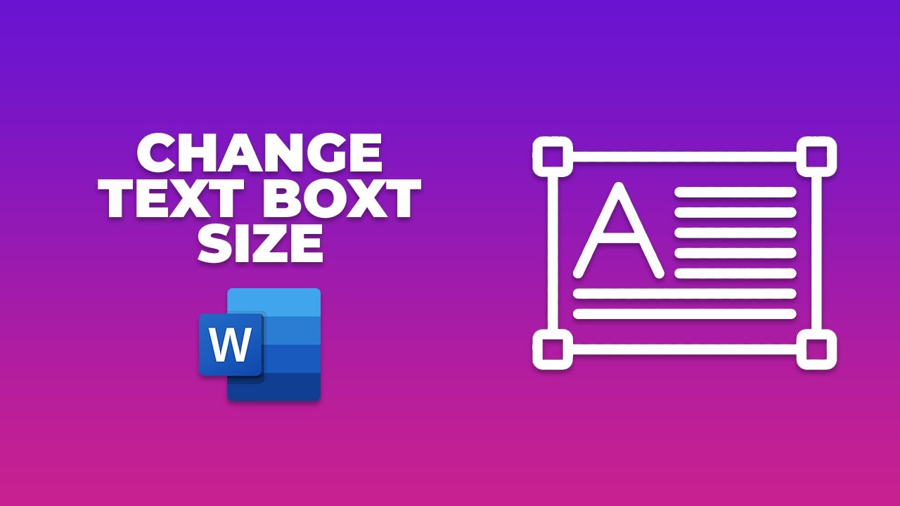 How to change the size of a text box in word - YouTube