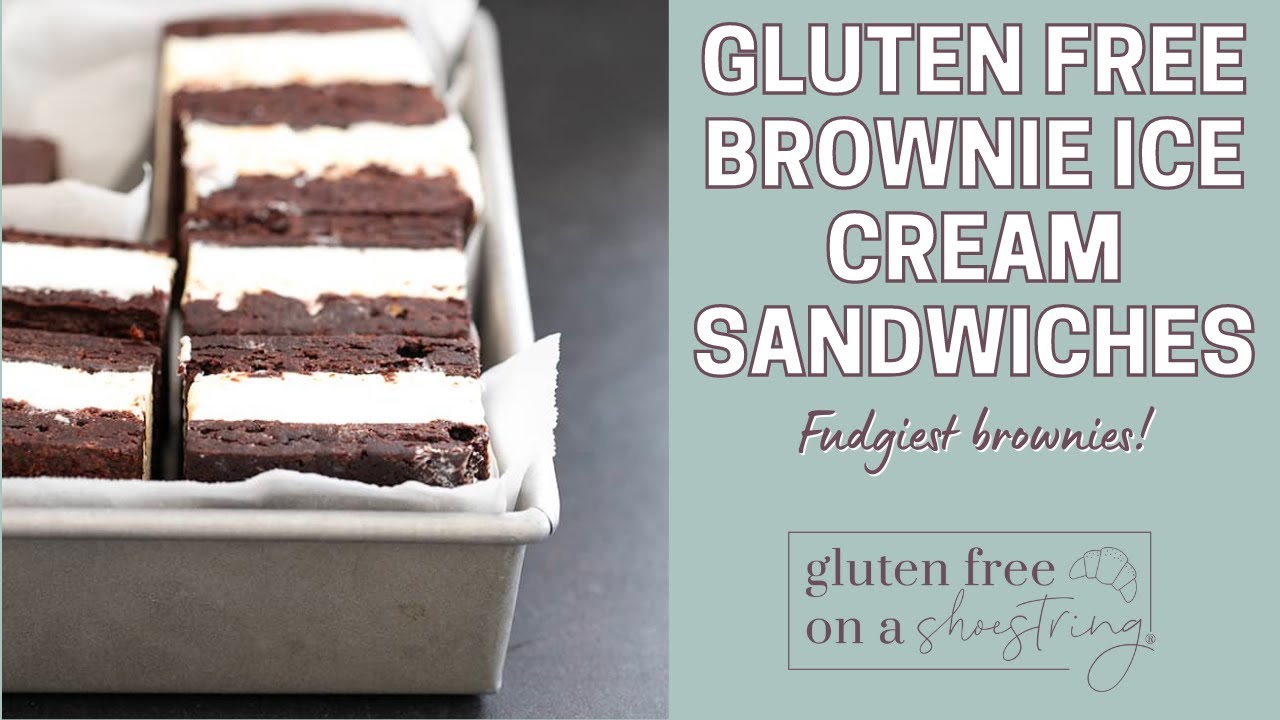 Gluten Free Brownie Ice Cream Sandwiches Recipe - YouTube