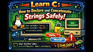 Learn C: How to Declare and Concatenate Strings Safely!