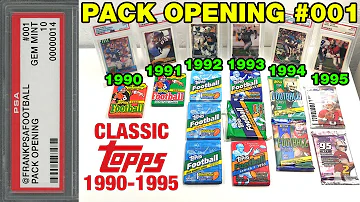 Pack Opening 001 - Classic Topps Football 1990-1995 - Hall of Famers, Rookies, and Parallels Galore
