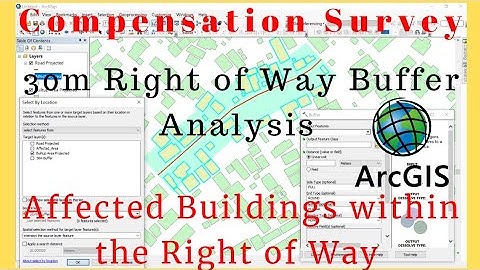 Compensation Survey using ArcGIS | Buffer Analysis and Select by Location