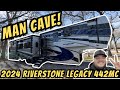 2024 riverstone legacy 442mc  luxury 5th wheel with a man cave