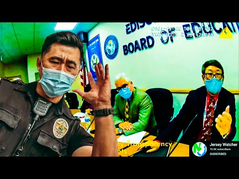 Officer denies request of the Board to remove a man for freedom of speech. (Wow)
