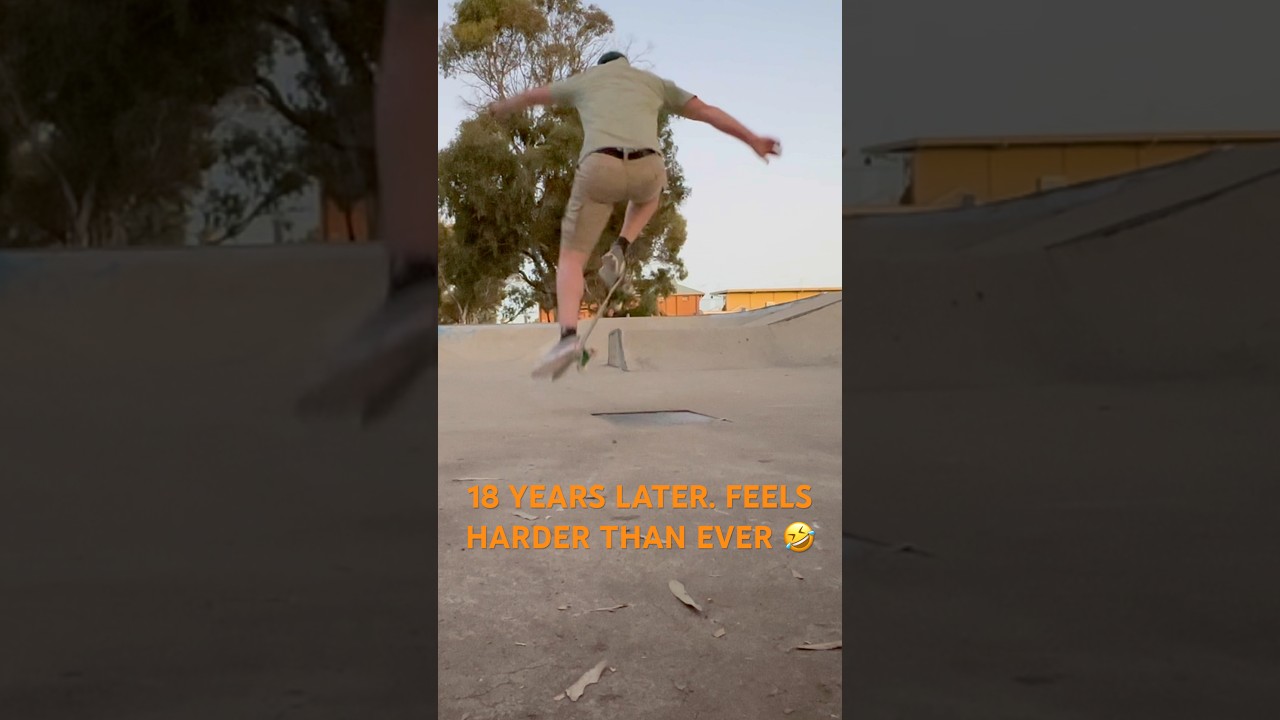 Trying to remember how to Ollie after 18 years. 