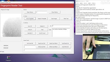 HF 4000 waterproof fingerprint scanner demo test