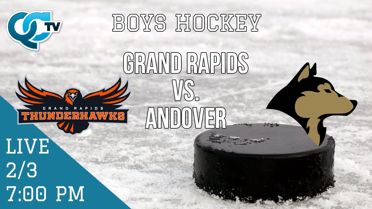 Boys Hockey Grand Rapids Andover Andover High School QCTV