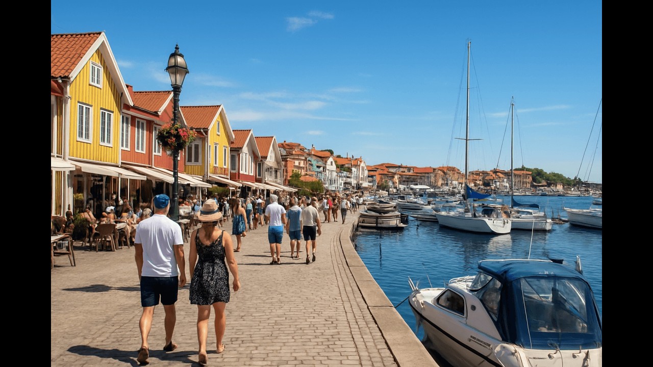 Strömstad Sweden Walking Tour – Sunny Day on the West Coast