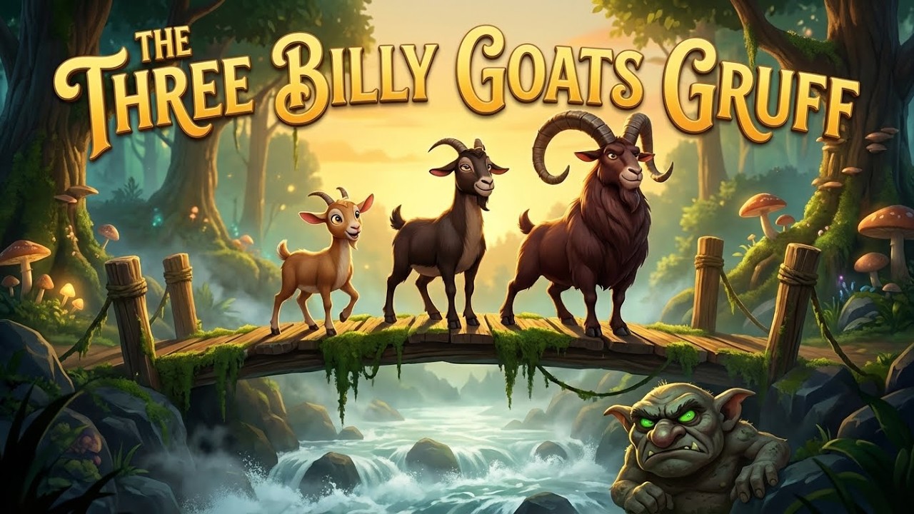 The Three Billy Goats Gruff – Animated Fairy Tale for Kids