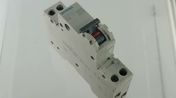 G24497 - Sentron Siemens 5SY6016-7 MCB1+N Pole Type C 6KA 230V Miniature Circuit Breaker 16Amp