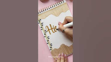 Easy and Beautiful Front Page Idea: History ✨ #shorts #halyncalligraphy #frontpage