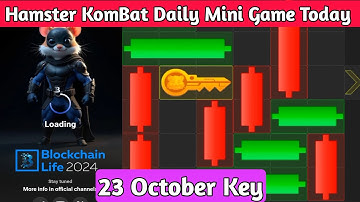 23 October Mini Game Key 100% Solved | Hamster Kombat Puzzle For Today 🥰| Season ￼2