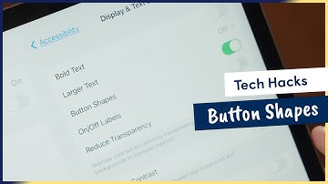 How to use button shapes on iOS | Apple Accessibility Features