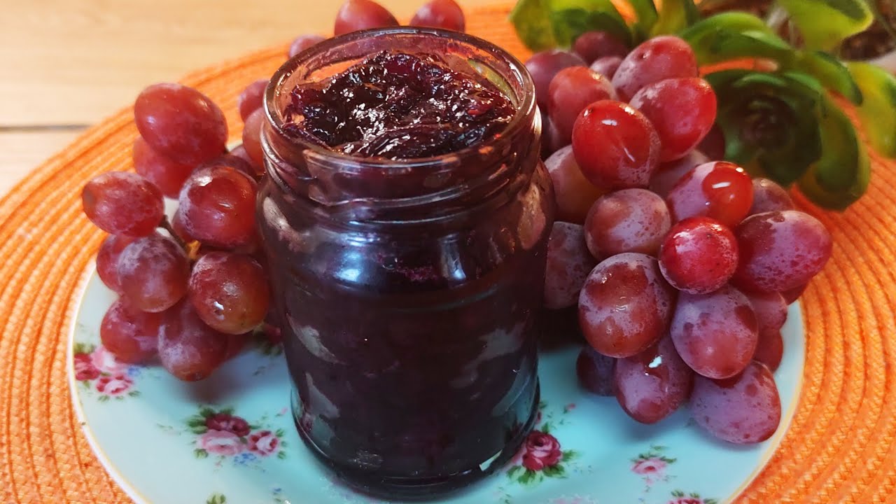 Receita de geleia de uva caseira em 2023  Geleia de uva, Receitas geladas,  Compotas receitas