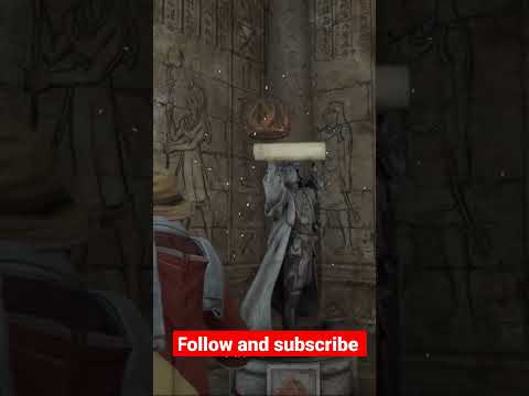 حل لغز التماثيل الموجودة فى القلعة 