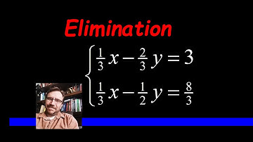 Solve the Linear System using Elimination - with FRACTIONS
