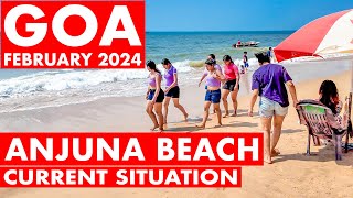 Goa | Anjuna Beach - February 2024 | Situation Update,Anjuna Market,Shopping, Flea Market | Goa Vlog