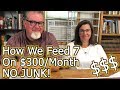 How We Feed 7 On 300 Dollars | A Monthly Meal Planning Budget