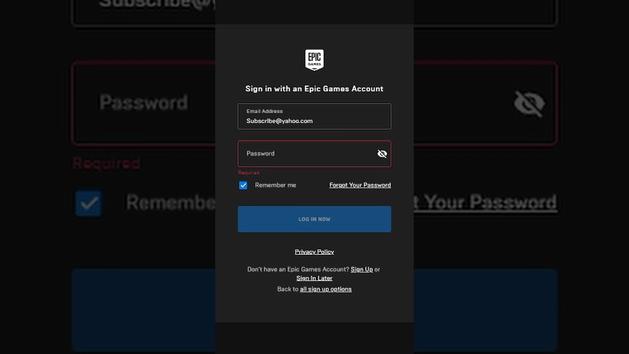 Epic Will Never Ask For Your Password 