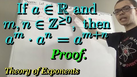 Proof that a^m * a^n = a^(m+n), where a is a real number and m and n are nonnegative integers
