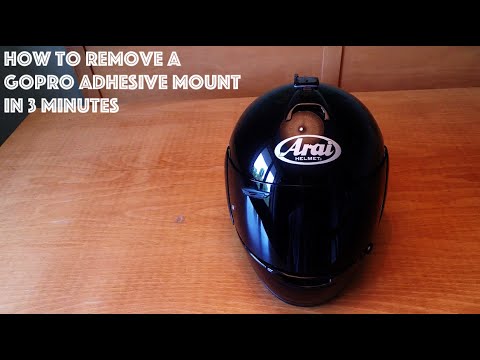 How to remove a GoPro Adhesive Sticky Mount in 3 Minutes (GoPro HERO 3
